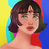 Mi Proyecto del curso: Retratos digitales de fantasía con Photoshop. Traditional illustration, Drawing, Digital Illustration, Portrait Drawing, Digital Drawing, and Digital Painting project by Roger Rivero - 05.15.2021