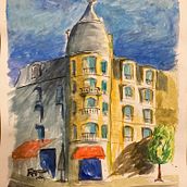Mi Proyecto del curso: Dibujo arquitectónico con acuarela y tinta. Sketching, Drawing, Watercolor Painting, Architectural Illustration, Sketchbook & Ink Illustration project by Toni GP - 05.14.2021