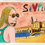 Séville. Traditional illustration, Sketching, Creativit, Drawing, Watercolor Painting, and Sketchbook project by sehug - 05.15.2021