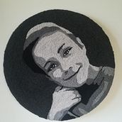 Meu projeto do curso:  Bordado com punch needle: da imagem ao retrato. Embroider project by monicareginacapela77 - 05.16.2021