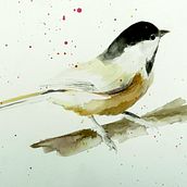 Mon projet du cours : Techniques artistiques d'aquarelle pour illustrer les oiseaux. Traditional illustration, Watercolor Painting, Realistic Drawing, and Naturalistic Illustration project by colette - 05.10.2021