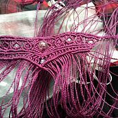 Mi Proyecto del curso: Joyería en macramé. Un projet de Artisanat, Design de bijoux, Art textile , et Macramé de Anxos Garabana - 16.05.2021