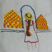 Mi Proyecto del curso: Técnicas de bordado para crear peinados con volumen. Embroider, Accessor, Design, Costume Design, and Color Theor project by Katia Andres - 05.16.2021