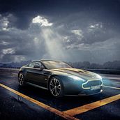 Montaje Automóvil bajo la lluvia. Een project van  Ontwerp van Andrés Castañeda - 14.05.2021