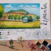 Meu projeto do curso: Caderno de viagem em aquarela. Traditional illustration, Watercolor Painting, Sketchbook, and Fine Arts project by Raquel Costa - 05.15.2021