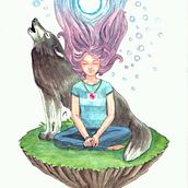 Mi Proyecto del curso: Técnicas de acuarela para ilustraciones de ensueño. Traditional illustration, Drawing, Watercolor Painting, and Editorial Illustration project by theeradan - 05.17.2021