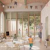 My project in Rendering and Digital Collage for Architectural Displays course. 3D, Architecture, Digital Architecture, 3D Design, and ArchVIZ project by Leila Kydyrbay - 05.16.2021