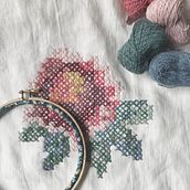 Mi Proyecto del curso: Introducción al punto de cruz contemporáneo. Un progetto di Ricamo, DIY, Upc e cling di Maritere D - 16.05.2021