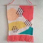 Mi Proyecto del curso: Intarsia crochet: teje tus propios tapices. Decoration, Fiber Arts, DIY, and Crochet project by hellua08 - 05.18.2021