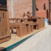 Perspectiva Boceto_ Complejo Parroquial. Een project van Architectuur van Edgar Saúl Huanacuni Ventura - 18.05.2021