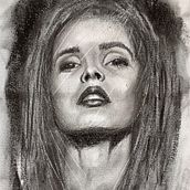 Mi Proyecto del curso: Retrato artístico al carboncillo: creando atmósferas. Traditional illustration, Fine Arts, Drawing, Portrait Drawing, Realistic Drawing, and Artistic Drawing project by Laura Manchado Garabito - 05.18.2021