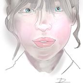 Meu projeto do curso: Retrato de personagens femininas com Procreate. Un progetto di Illustrazione tradizionale, Illustrazione digitale e Disegno digitale di Rahel - 17.05.2021
