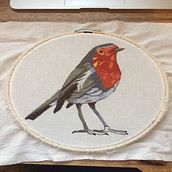 Mi Proyecto del curso: Pintar con hilo: técnicas de ilustración textil. Un progetto di Illustrazione tradizionale e Ricamo di Patricia Valencia - 18.05.2021