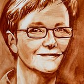 My project in Artistic Portrait with Watercolors course. Fine Arts, Painting, Watercolor Painting, and Portrait Drawing project by Charlotte Hird - 05.19.2021