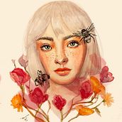 Mi Proyecto del curso: Retrato ilustrado en acuarela Ein Projekt aus dem Bereich Traditionelle Illustration, Bildende Künste, Malerei, Zeichnung, Aquarellmalerei, Porträtzeichnung und Artistische Zeichnung von Gabriela GNiño - 18.05.2021