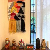 Mi Proyecto del curso: Introducción al tejido en telar de bastidor. Un progetto di Design di accessori, Interior Design e Fiber Art di Priscilla Mora Flores - 19.05.2021