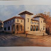 Mi Proyecto del curso: Dibujo arquitectónico con acuarela y tinta. Esboçado, Desenho, Pintura em aquarela, Ilustração arquitetônica, Sketchbook e Ilustração com tinta projeto de rafagarcli - 18.05.2021