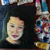 Mi Proyecto del curso: Retrato realista al óleo: detalles y expresión. Fine Arts, Painting, and Oil Painting project by Yereth Esther Carbajal Bello - 05.20.2021