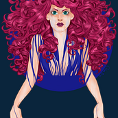 Angie. Traditional illustration, Digital Illustration, and Digital Drawing project by Chiara Bianchimani - 05.21.2021