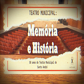 TEATRO HISTÓRIA E MEMÓRIA - TEATRO MUNICIPAL 50 ANOS_ VINHETA ABERTURA. Een project van Traditionele illustratie,  Reclame, Motion Graphics,  Art direction, Fotografische postproductie, Collage, Social media, Audiovisuele productie, 2D-animatie,  Videobewerking, Audiovisuele postproductie,  Contentmarketing, Digitaal ontwerp, Kleurcorrectie y Social media-ontwerp van Gerson Ribeiro Guedes Júnior - 03.05.2021