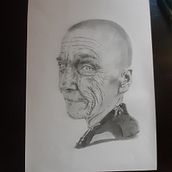 Retrato grafito. Traditional illustration project by Andrea Merino - 05.19.2021