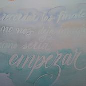 Mi Proyecto del curso: Caligrafía itálica con brush pen - Sobre tela. Caligrafia projeto de Silvia García - 05.08.2020