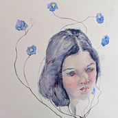 My project in Expressive Watercolor Portraits course. Een project van Traditionele illustratie,  Beeldende kunst, Schilderij, Aquarelschilderen y  Portrettekening van Abby Lee - 21.05.2021