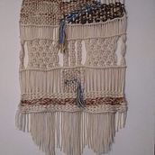Mi Proyecto del curso: Introducción al macramé: creación de un tapiz decorativo. Accessor, Design, Arts, Crafts, Interior Design, Decoration, Fiber Arts, and Macramé project by luisinabalestieri - 05.21.2021
