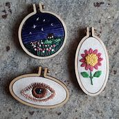 Mi Proyecto del curso: Técnicas de bordado en miniatura. Embroider project by gafitas68 - 05.22.2021