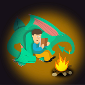 A BOY AND HIS DRAGON. Un projet de Motion design, Animation 2D et Illustration vectorielle de Iván Lozano Lassolle - 20.05.2021