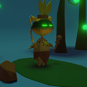 Modelagem de personagens low poly para videogames: Homem-gato (Maskay). 3D, 3D Modeling, Video Games, 3D Character Design, and Game Design project by João Ricardo Bittencourt - 05.22.2021