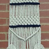 Mi Proyecto del curso: Macramé: nudos básicos y complejos  . Design accesoriu, Design interior, Decorațiuni, Arte din fibre și Macramé de stephanie guerrero - 05.21.2021