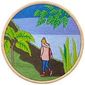 My project in Introduction to Botanical Embroidery course. Embroider project by Ana clara Donati - 05.21.2021
