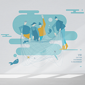 The Directorate of Fisheries, Iceland. Traditional illustration, and Graphic Design project by Ingibjorg Berglind Gudmundsdottir - 11.14.2018