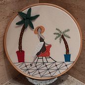 Mi Proyecto del curso: Bordado en fotografías sobre tela. Photograph, Collage, Paper Craft, Printing, Embroider, and DIY project by gafitas68 - 05.23.2021