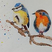 My project in Artistic Watercolor Techniques for Illustrating Birds course. Watercolor Painting, Traditional illustration, Realistic Drawing, and Naturalistic Illustration project by beata_p - 05.23.2021