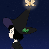 Little Witch. Projekt z dziedziny Trad, c i jna ilustracja użytkownika Ricardo Mesquita - 23.05.2021