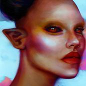 My project in Digital Fantasy Portraits with Photoshop course. Traditional illustration, Drawing, Digital Illustration, Portrait Drawing, Digital Drawing, and Digital Painting project by davidmandiolam - 05.21.2021