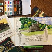 My project in Watercolor Travel Journal course: Ireland. Watercolor Painting, Architectural Illustration, Traditional illustration, and Sketchbook project by curtjacque - 05.21.2021