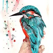 Mi Proyecto del curso: Acuarela artística para ilustración de aves. Un progetto di Illustrazione tradizionale, Pittura ad acquerello, Disegno realistico e Illustrazione naturalistica di Carol JH - 30.05.2021