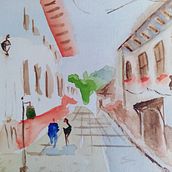 Mi Proyecto del curso: Ilustración en acuarela con influencia japonesa. Projekt z dziedziny Trad, c, jna ilustracja,  R, sunek i Malowanie akwarelą użytkownika luis_eduardo_olivo - 01.05.2020