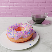 Blender Guru's Donut Tutorial. 3D, and 3D Animation project by Saul Ivan Rivas Vega - 05.09.2021