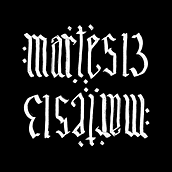 Martes 13. Lettering, H, Lettering, and Screen Printing project by Chio - 04.10.2021