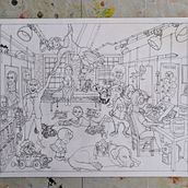 Studio 3630. Traditional illustration, Sketching, Pencil Drawing, Drawing, Watercolor Painting, Sketchbook & Ink Illustration project by John Bloner - 05.25.2021