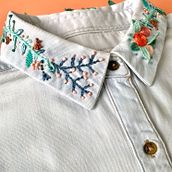 Mi Proyecto del curso: Técnicas básicas de bordado: puntadas, composiciones y gamas cromáticas Ein Projekt aus dem Bereich Erweiterungsentwicklung, Design von Garderoben, Stickerei und Farbenlehre von Karina Brito - 26.05.2021