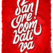 Mi Proyecto del curso: Sangre Combativa. Lettering, H, and Lettering project by Juliana Guerrero - 05.07.2021
