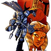 Mandalorian. Un progetto di Illustrazione tradizionale di Ronaldo Barata - 26.05.2021