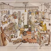 My project in Creative Sketching: Fill Your Illustrations with Life and Detail course. Un progetto di Illustrazione tradizionale, Bozzetti, Disegno a matita, Disegno, Pittura ad acquerello, Sketchbook e Illustrazione con inchiostro di christiannielsen2008 - 23.05.2021