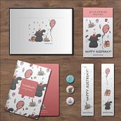 My project in Vector Illustration for Stationery course. Traditional illustration, Graphic Design, Packaging, Vector Illustration, and Digital Illustration project by bella_m - 05.24.2021