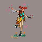 My project in Digital Painting for Characters: Color and Light course, called "Always Joyful to share the Good News". Un projet de Illustration traditionnelle, Conception de personnages, Illustration numérique , et Peinture numérique de Melina - 26.02.2021